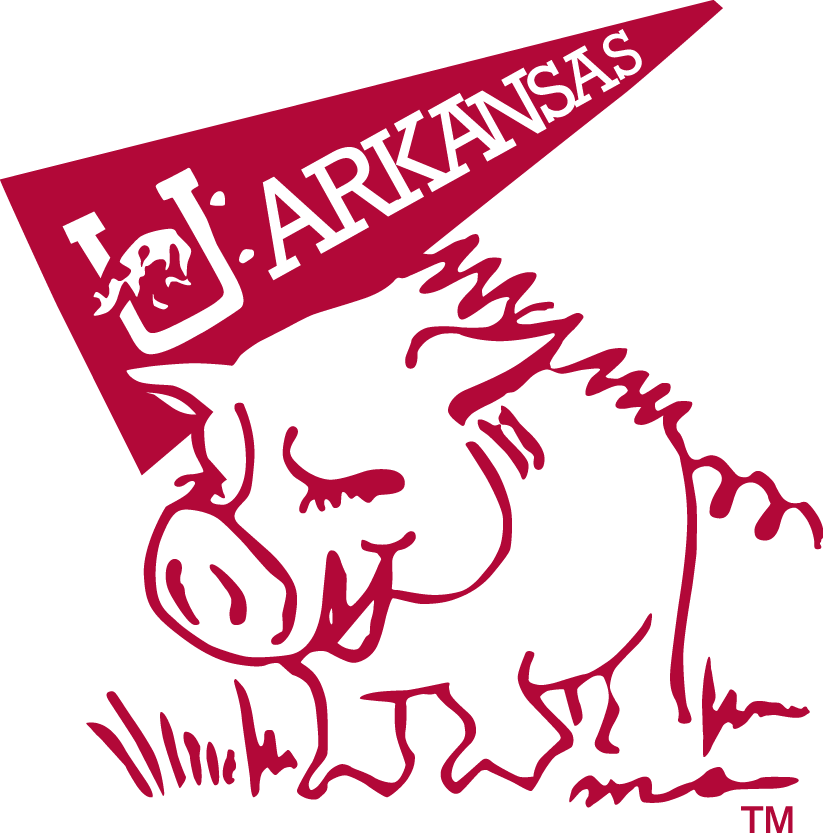 Arkansas Razorbacks 1969-1974 Mascot Logo iron on paper